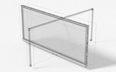 customizable ultra-wide bar lcd module concept rendering