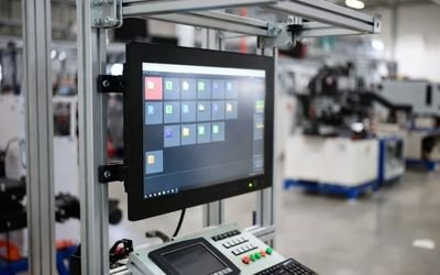 Logistics or warehouse terminal device with high brightness LCD screen.