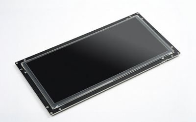 industrial bar lcd module with stretched display on white background