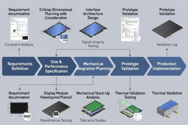 Custom industrial LCD module design process and integration considerations