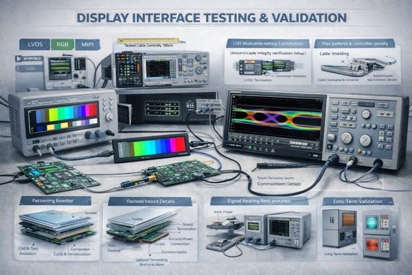 Display interface signal integrity testing and validation