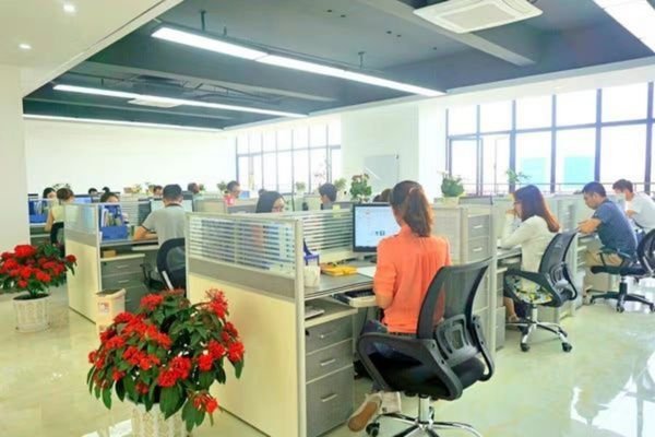 Office environment of LCD display module engineering and operations team