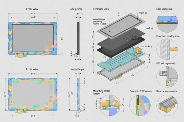 Critical mechanical drawing requirements and tolerance control zones