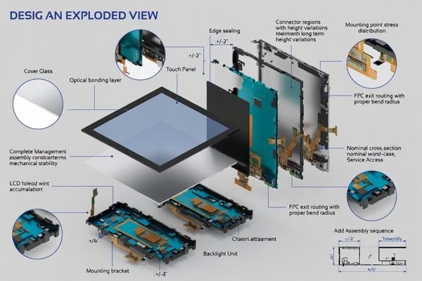 Mechanical integration stack-up analysis for custom LCD modules