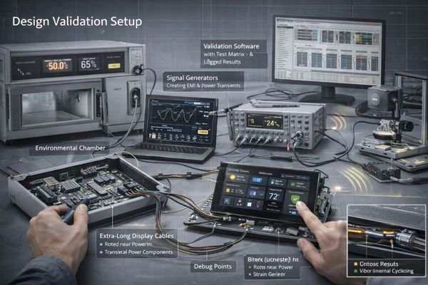 Design stage validation setup with stress testing capabilities