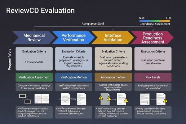 Deliverable review process and solution confidence assessment matrix