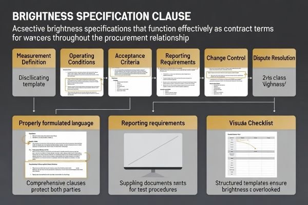 Brightness clause template framework for systematic procurement specification ensuring comprehensive and enforceable contracts