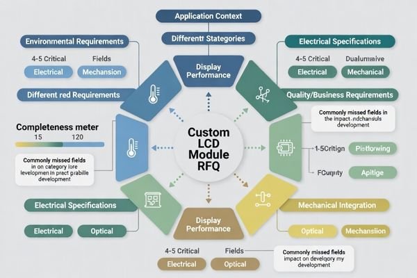 Custom LCD module RFQ field requirements and development impact analysis