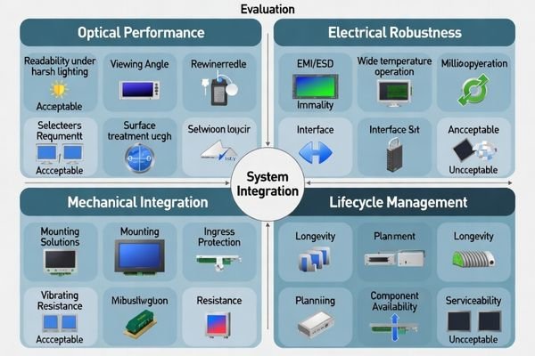 Industrial HMI LCD module selection criteria and evaluation methodology