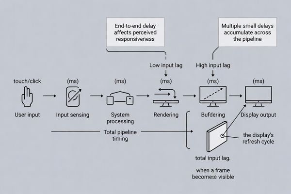 Input lag analysis framework for LCD display module responsiveness optimization and user experience improvement