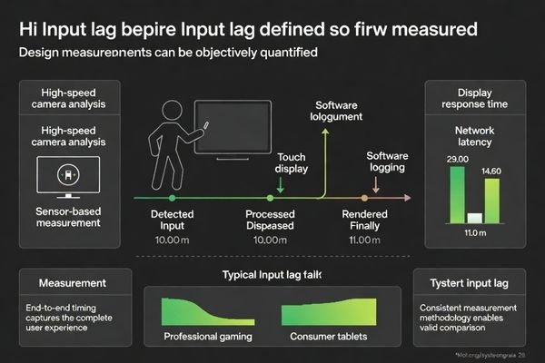 Input lag definition and measurement framework for comprehensive system responsiveness analysis and optimization