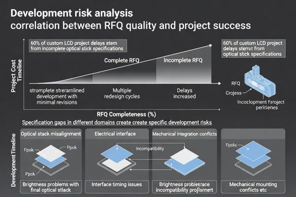 Impact of RFQ completeness on custom LCD module development timeline and cost