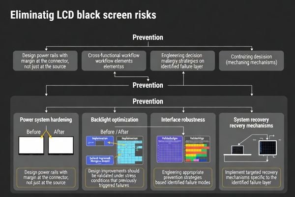 Systematic prevention planning framework for eliminating recurring black screen risks