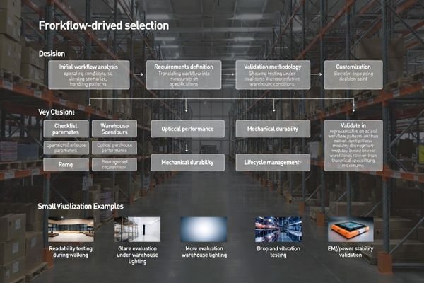 Comprehensive selection framework for warehouse picking terminal LCD display module optimization