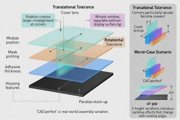 Dimensional referencing framework preventing active area and outline confusion through systematic datum definition