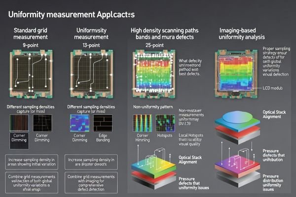 Spatial uniformity measurement protocols for comprehensive high-brightness module validation