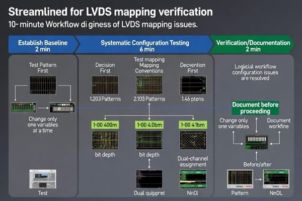 10-minute LVDS mapping verification workflow and decision tree