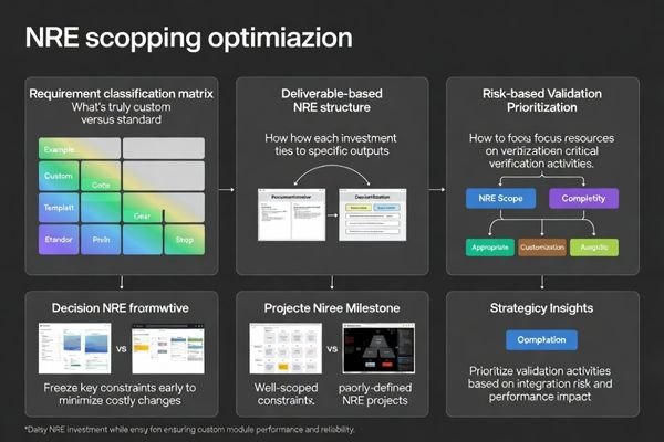 Strategic NRE scoping methodology for cost-effective custom LCD module development