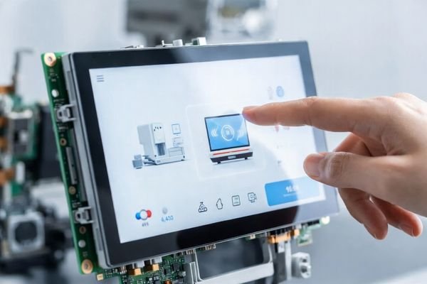 Capacitive touch LCD display module with modern interactive user interface