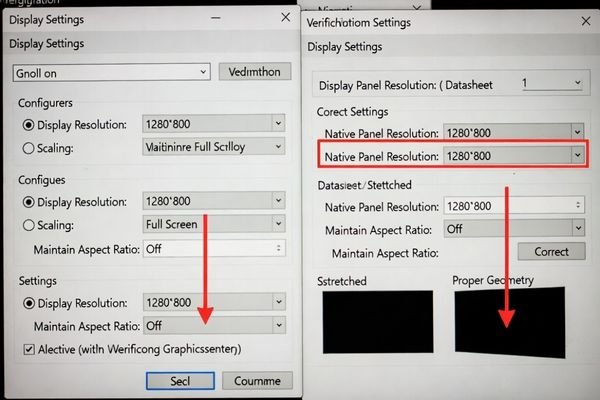 A screenshot of a graphics driver control panel showing aspect ratio settings