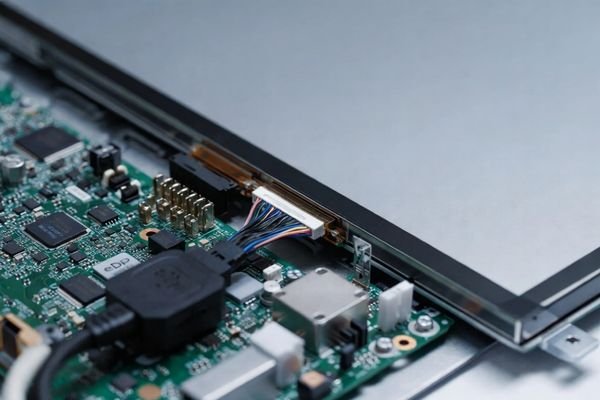 Large-size high-resolution LCD module connected to an embedded mainboard through eDP interface