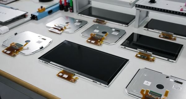 Engineering evaluation scene for special-shaped LCD modules with round, bar-type, ultra-wide, and irregular display designs