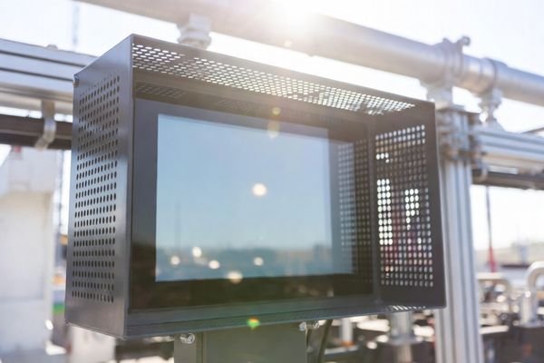 High brightness LCD display for equipment used in direct sunlight conditions