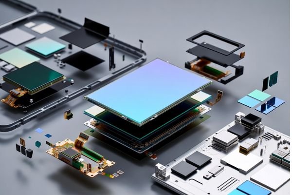 High brightness LCD module with engineered display structure for equipment applications