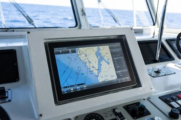 Moisture-resistant LCD display module installed in a marine control environment