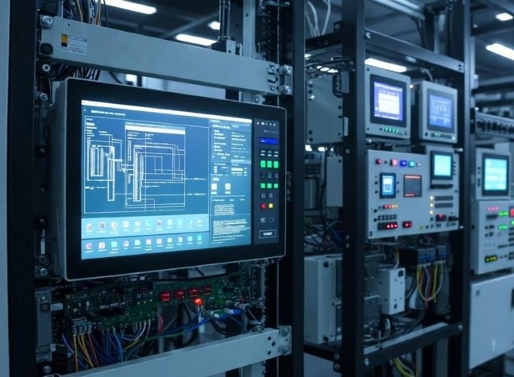 Embedded LCD displays integrated into professional equipment for industrial and system applications