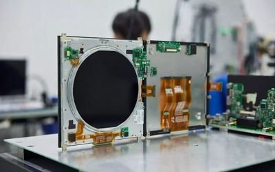 Custom special-shaped LCD display module in an engineering development environment