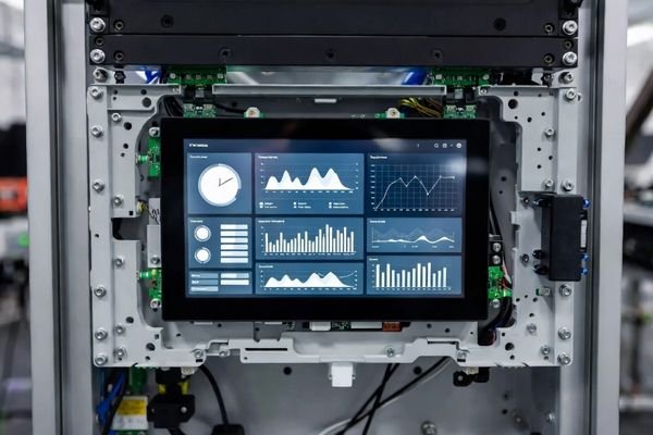 Integrated wide temperature LCD module in industrial equipment during development and validation process