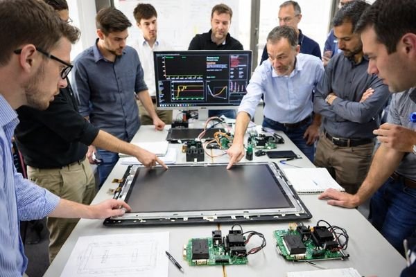 A project review graphic showing warning signals such as mechanical compromise, interface patching, optical failure, and lifecycle uncertainty