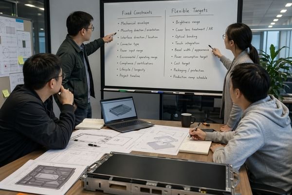 An image showing a project brief divided into 