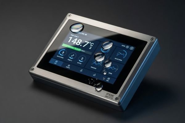 PCAP touch LCD module with cover glass and sealed front panel