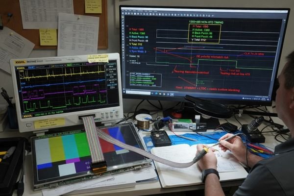 Resolution interface and timing review for non-standard LCD modules