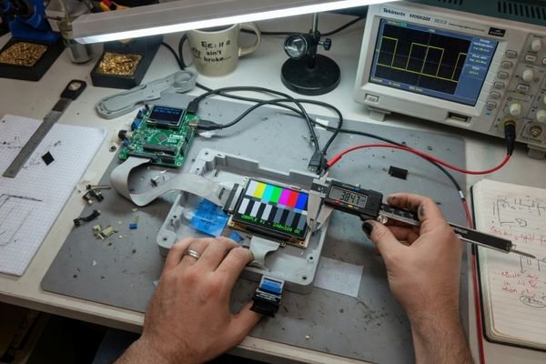 Prototype validation of a custom LCD module