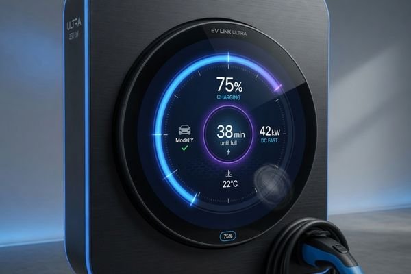 Round LCD module for gauge-style and rotary control interface