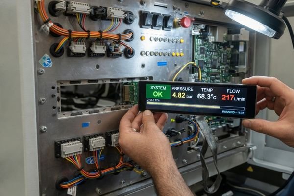 Fitting custom-shaped LCD modules into device enclosures