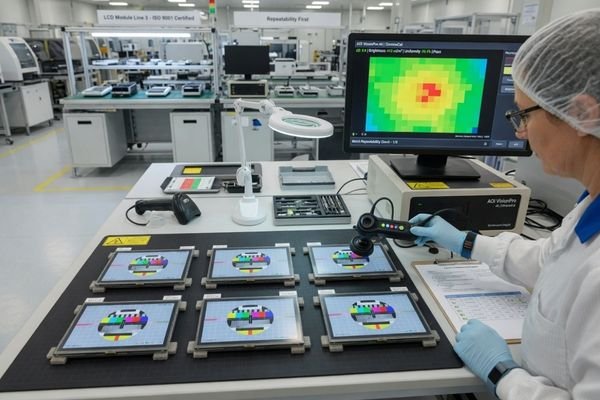 LCD module pilot run for production consistency