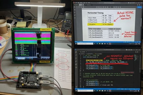 LCD module interface timing and signal compatibility review
