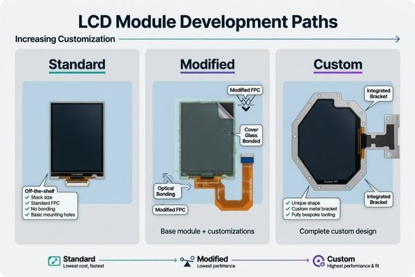 Customization paths for LCD modules